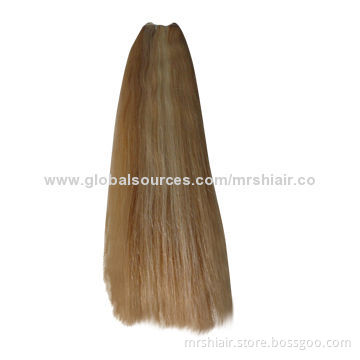 24-inch Piano Color 27#/613# Silk Straight Peruvian Hair Weaving